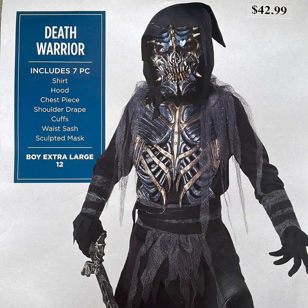 Death Warrior Children’s Costume! New!